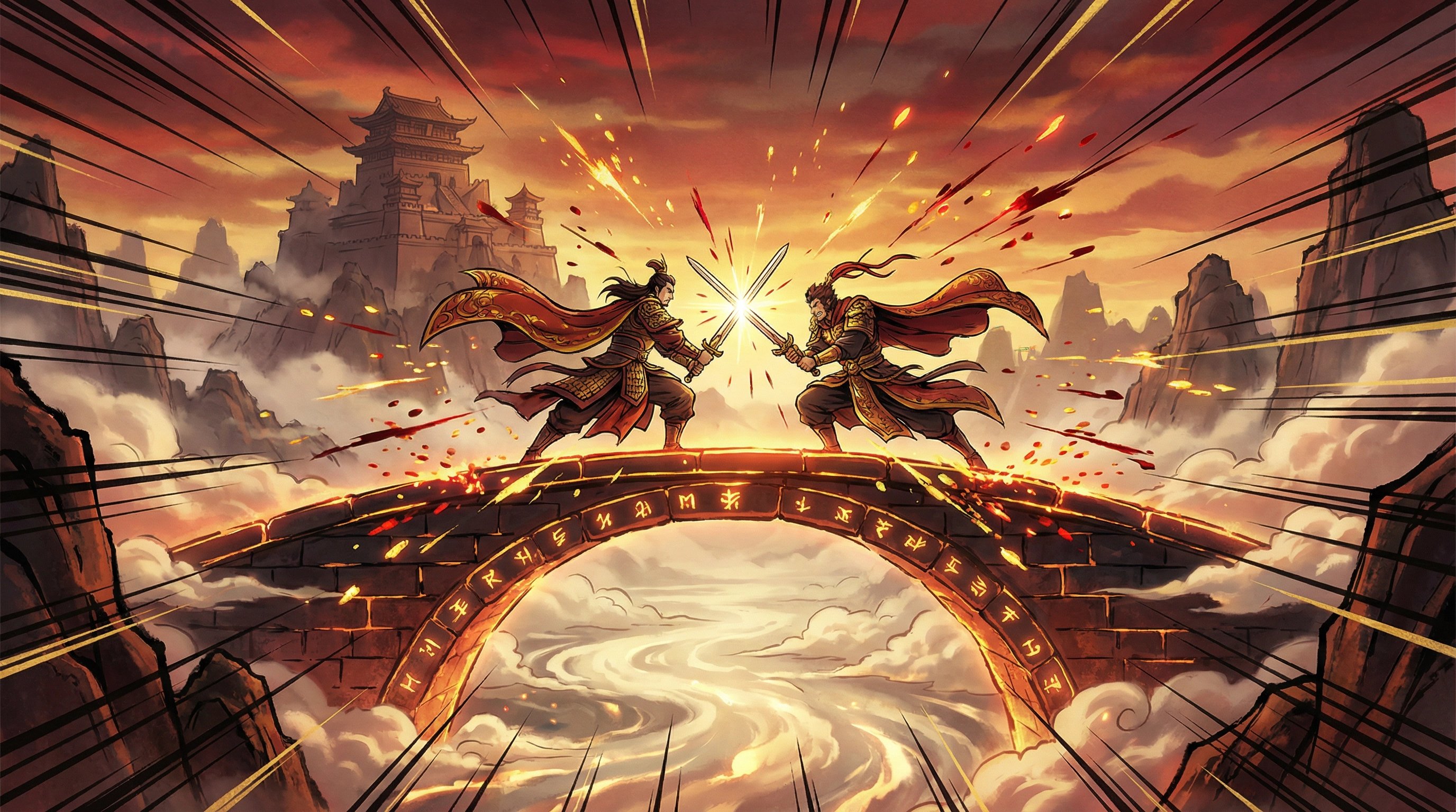 福利姬网站-双雄对决桥上风云