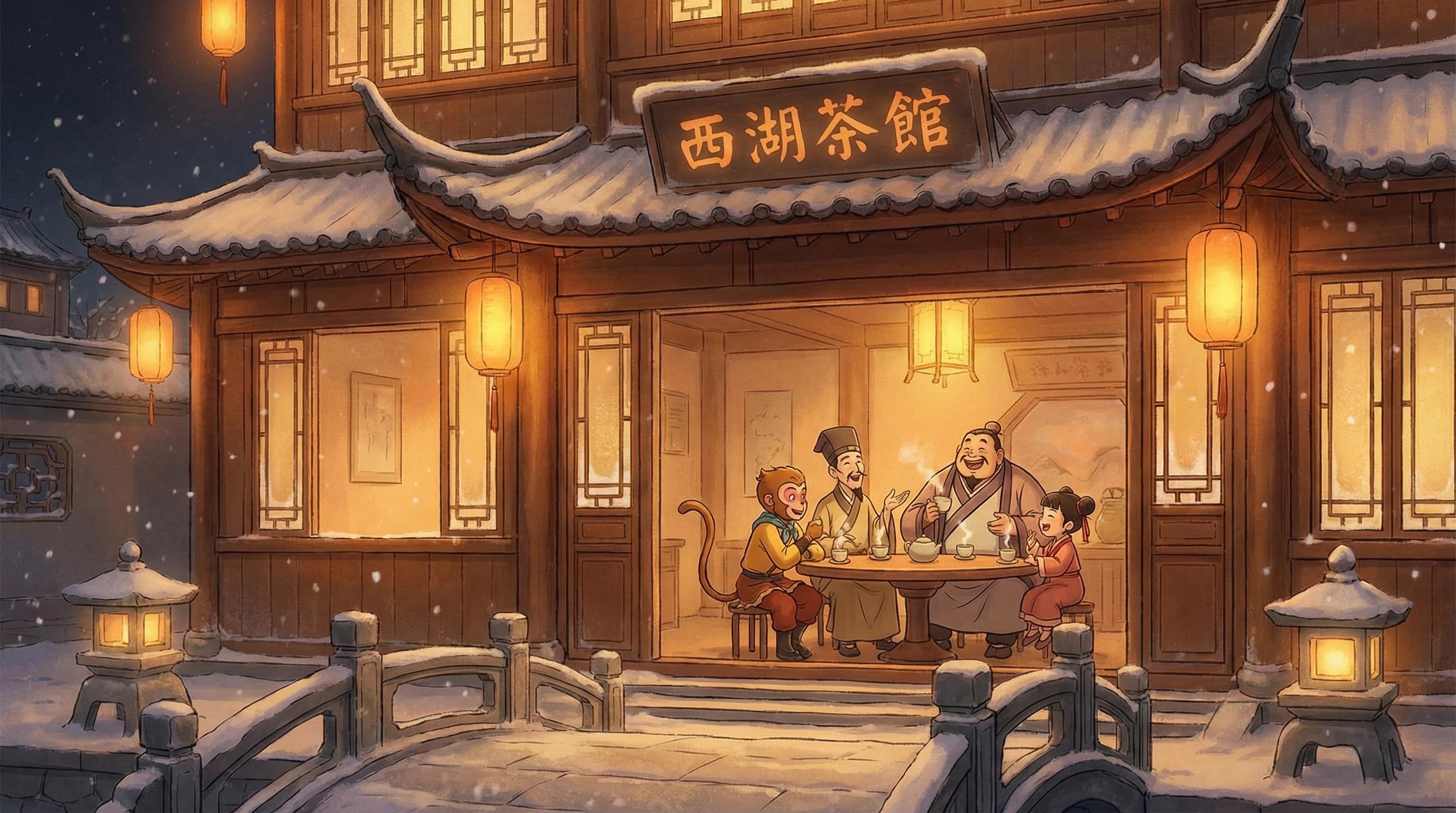 福利姬网站-茶馆夜话温暖时光